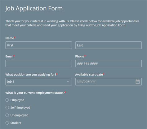 job applications online hiring now.